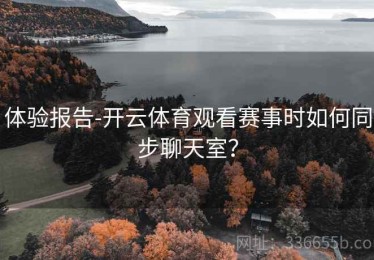 体验报告-开云体育观看赛事时如何同步聊天室？