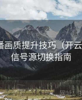 法甲直播画质提升技巧（开云专属）｜信号源切换指南