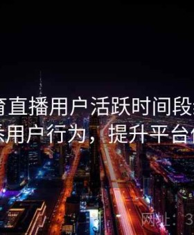开云体育直播用户活跃时间段统计——洞悉用户行为，提升平台价值