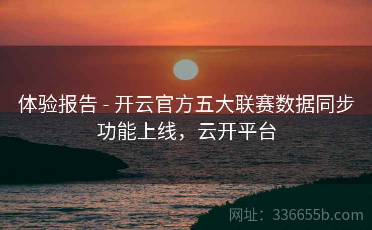 体验报告 - 开云官方五大联赛数据同步功能上线，云开平台