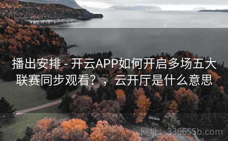 播出安排 - 开云APP如何开启多场五大联赛同步观看？，云开厅是什么意思