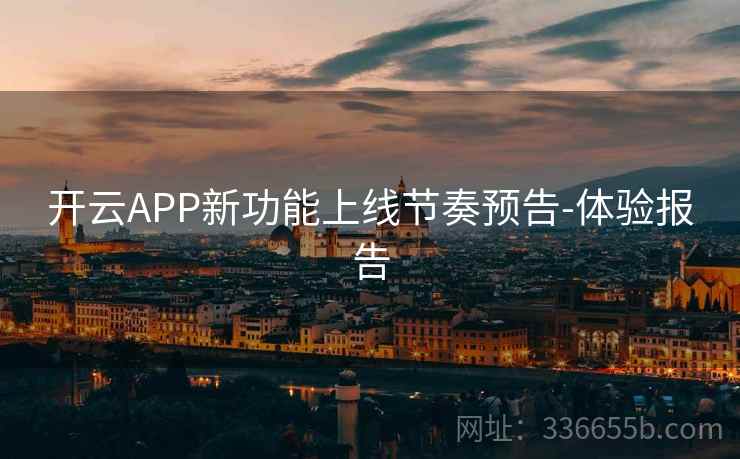 开云APP新功能上线节奏预告-体验报告