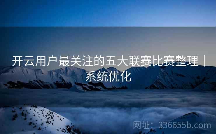 开云用户最关注的五大联赛比赛整理｜系统优化